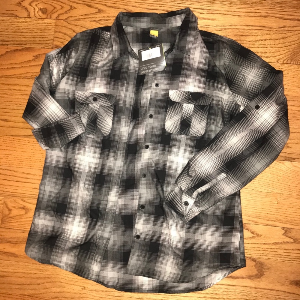 Black and White Button-down long sleeve